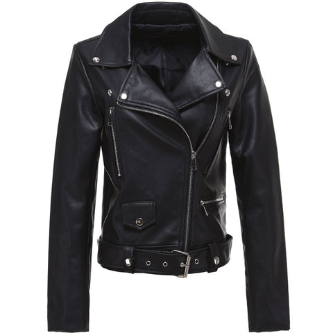 Spring New Leather Jacket Women's European Station Short Locomotive Suit Handsome Short Jacket Sleeveless Jacket Female Trend