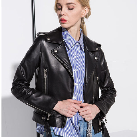 Spring New Leather Jacket Women's European Station Short Locomotive Suit Handsome Short Jacket Sleeveless Jacket Female Trend