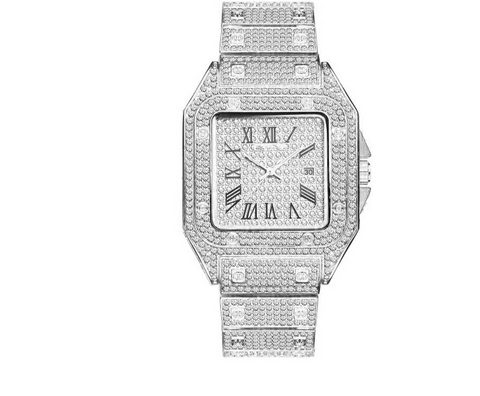 Quartz watch full diamond watch