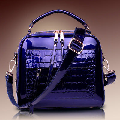 2021 new winter fashion leather handbag leather bag bag handbag tide shell cross Shoulder Bag Messenger Bag