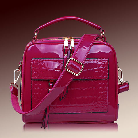 2021 new winter fashion leather handbag leather bag bag handbag tide shell cross Shoulder Bag Messenger Bag